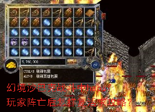幻境沙巴克战斗中haosf玩家阵亡后怎样复活求攻略? 幻境沙巴克战斗中haosf玩家阵亡后怎样复活求攻略?