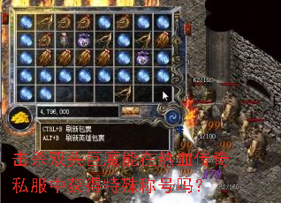 击杀双头巨魔能在热血传奇私服中获得特殊称号吗? 击杀双头巨魔能在热血传奇私服中获得特殊称号吗?